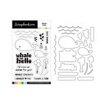 Scrapbook.com - Photopolymer Stamp Set and Coordinating Die - Whale Hello