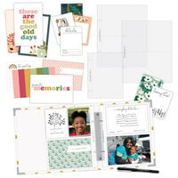 Scrapbook.com - Simple Scrapbooks - Everyday Moments - Complete Kit with White and Gold Foil Dot Album