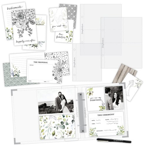 Scrapbook.com - Simple Scrapbooks - Wedding - Complete Kit with White Album