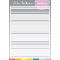 Scrapbook.com - Stencils - Mixed Stripes - 6x8