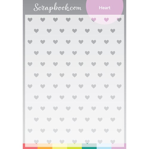 Scrapbook.com - Stencils - Heart - 6x8