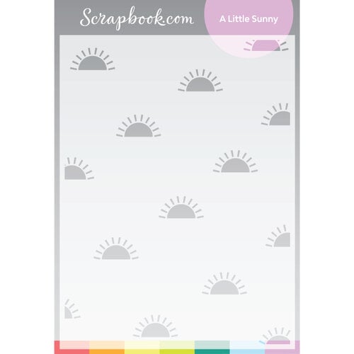 Scrapbook.com - Stencils - A Little Sunny - 6x8