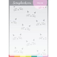 Scrapbook.com - Stencils - Kitty Kat - 6x8