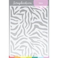 Scrapbook.com - Stencils - Zebra - 6x8