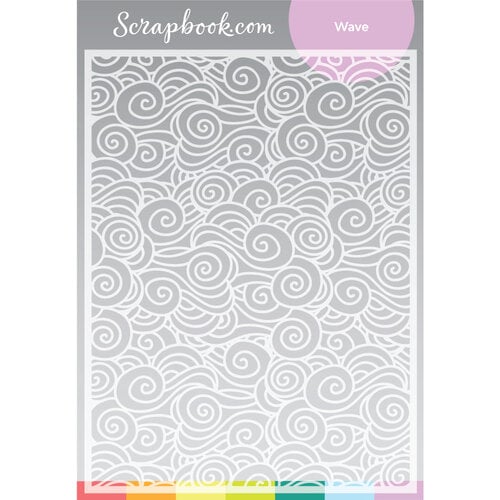 Scrapbook.com - Stencils - Wave - 6x8