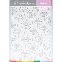 Scrapbook.com - Stencils - Dandelion - 6x8