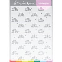 Scrapbook.com - Stencils - Little Rainbows - 6x8