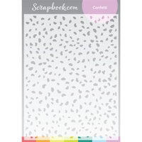 Scrapbook.com - Stencils - Confetti - 6x8