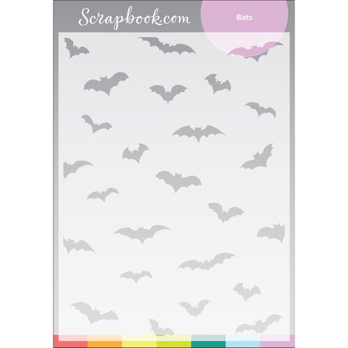 Scrapbook.com - Stencils - Bats - 6x8