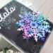 Scrapbook.com - Stencils - Slimline - Snowflakes - 4x9