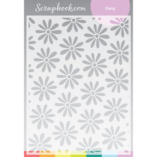 Scrapbook.com - Stencils - Daisy - 6x8