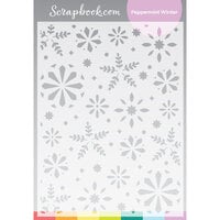 Scrapbook.com - Stencils - Peppermint Winter - 6x8