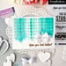 Scrapbook.com - Stencils - Mini Hearts - Grid - 6x8