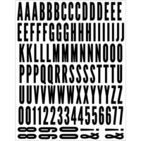 Scrapbook.com - Alphabet Sticker Sheet - Matte Black