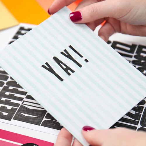 Scrapbook.com - Alphabet Sticker Sheet - Matte Black