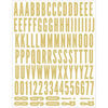 Scrapbook.com - Alphabet Sticker Sheet - Gold Foil