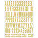 Scrapbook.com - Alphabet Sticker Sheet - Gold Foil