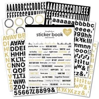 4 sheets of Hobbystickers silver numbers and symbols, peel off stickers for  scrapbooking, 4x 10x23 cm