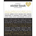 Scrapbook.com - Sticker Book - Black & White with Gold Foil Accents