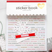 Scrapbook.com - Sticker Book - Classic Christmas with Gold Foil Accents
