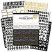 Scrapbook.com - Sticker Book Bundle - Black & White with Gold + Charcoal & Blush with Rose Gold - 2 Pack
