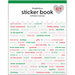 Scrapbook.com - Sticker Book - Peppermint Christmas with Silver Foil Accents