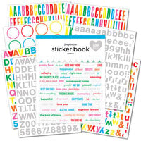 Scrapbook.com - Sticker Book - Rainbow with Holographic Silver Foil Accents