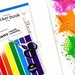 Scrapbook.com - Sticker Book - Rainbow with Holographic Silver Foil Accents