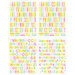 Scrapbook.com - Sticker Book - Rainbow Sherbet with Iridescent Foil Accents