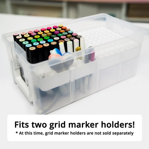 Upgrade 9 Grids Plastic Organizer Box with Dividers, Craft