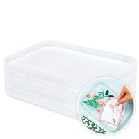  Modern 8.5x11 Stackable Paper Trays - White - 8 Pack