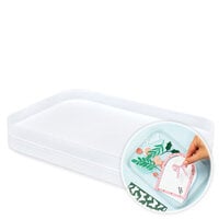 Scrapbook.com - Stack-n-Sort Trays - Large - Frost - 2 Pack