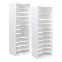 Scrapbook.com - Ink Pad Storage - White - 2 Pack