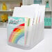 Scrapbook.com - Storage Bin with 7 Tabbed Dividers - Complete Set - Frost with White Inserts