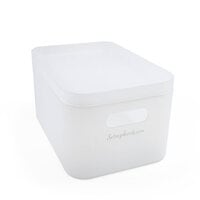 Scrapbook.com - Storage Bin with Lid - Frost