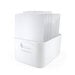 Scrapbook.com - Storage Bin with 7 Tabbed Dividers - Complete Set - White with White Inserts