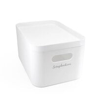 Scrapbook.com - Storage Bin with Lid - White