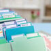 Scrapbook.com - Tabbed Dividers with Labels - 4x6 - Cools - 8 Piece Set