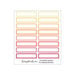 Scrapbook.com - Tabbed Dividers with Labels - 4x6 - Warms - 8 Piece Set