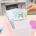 Scrapbook.com - Small Envelope Organizer Tabbed Dividers with Labels - White - 18 Dividers