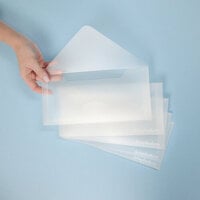 Scrapbook.com - Storage Envelopes - Plastic - 4.5 x 9.5 - Slim Size - 5 Pack