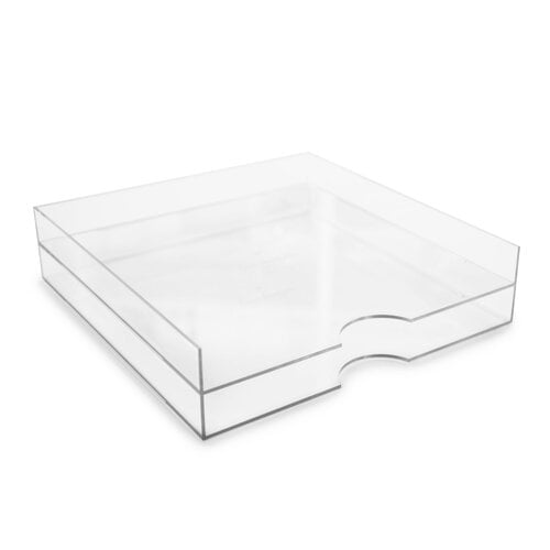 Scrapbook.com - Modern 12x12 Stackable Paper Trays - Clear - 2 Pack