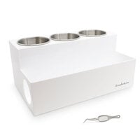 Scrapbook.com - Heat Tools and Accessories Organizer - Desktop Storage with Tweezers - White