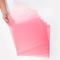 Scrapbook.com - Pink Storage Envelopes - Plastic - 13x13 - Extra Large - 5 Pack
