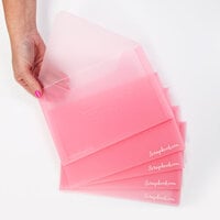 Scrapbook.com - Pink Storage Envelopes - Plastic - 6 x 8.75 - Medium - 5 Pack