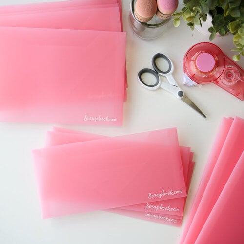  Storage Envelopes - Plastic - 4.5 x 9.5 - Slim Size - 10  Pack
