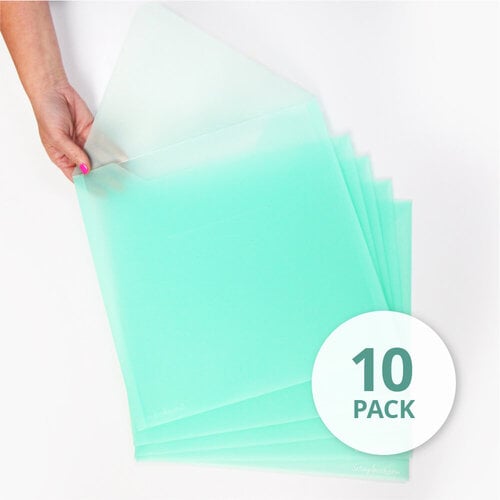 Scrapbook.com - Mint Storage Envelopes - Plastic - 13 x 13 - Extra Large - 10 Pack