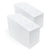 Scrapbook.com - Craft Room Basics - Tall Sticker Organizer - White - 2 Pack Bundle