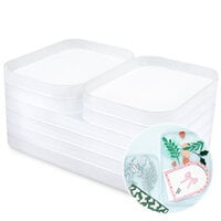 image of Scrapbook.com - Stack-n-Sort Trays - Small and Large - Frost - 8 Pack