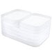 Scrapbook.com - Stack-n-Sort Trays - Small and Large - Frost - 8 Pack